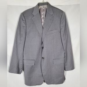 VERSACE COLLECTION SAKS FIFTH AVENUE GRAY WOOL SUIT JACKET EU 52C US 42C